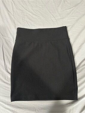 Forever 21 Black Ribbed High-Waist Mini Skirt